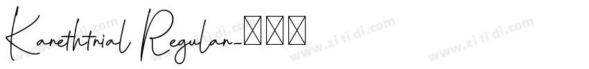 Karethtrial Regular字体转换